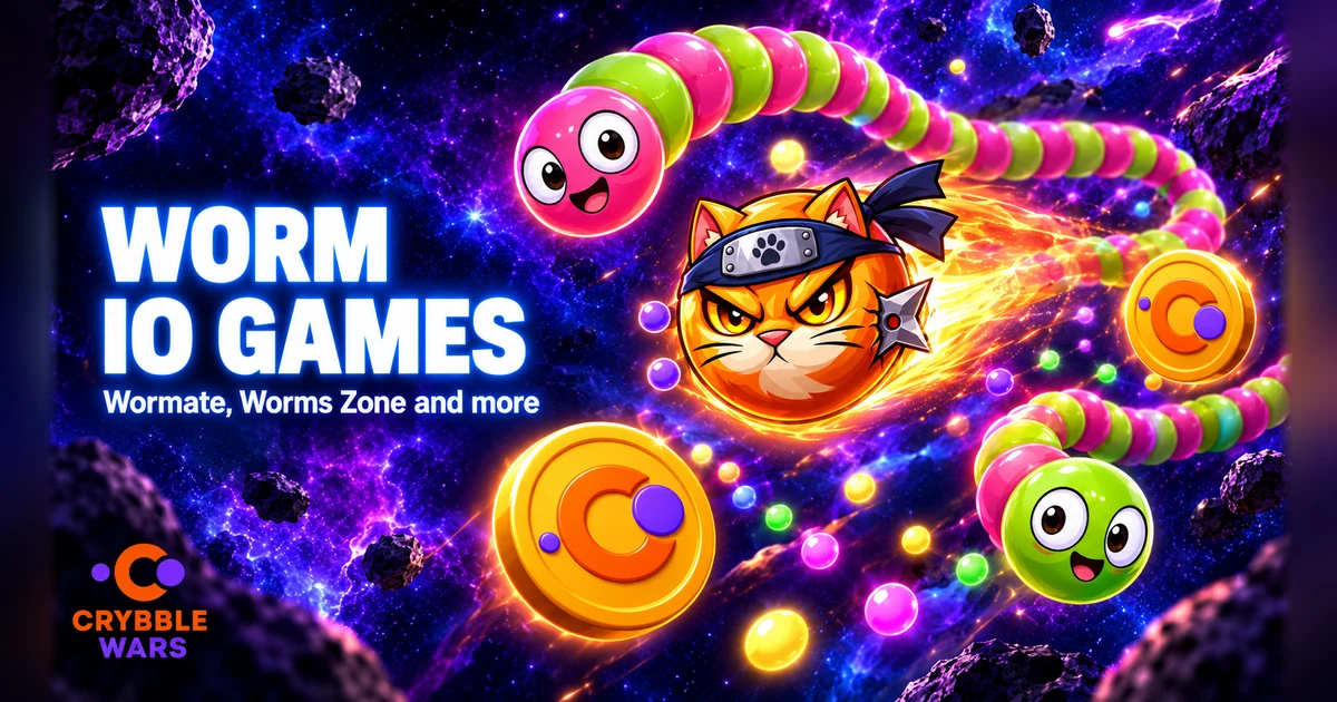 Game giun ăn kẹo: Wormate.io, Worms Zone và các game giống — Crybble Wars