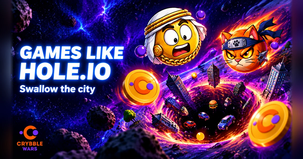 Game giống Hole.io: nuốt và lớn dần — Crybble Wars